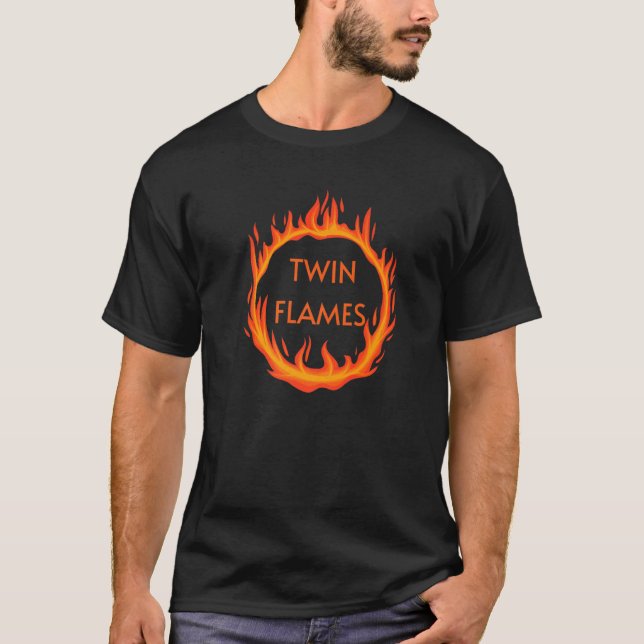 Camiseta Círculo De Incendios De Dos Llamas (Anverso)
