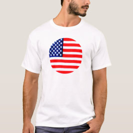 Camiseta Círculo de la bandera de Estados Unidos Tdhe MUSEU