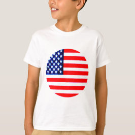Camiseta Círculo de la bandera de Estados Unidos Tdhe MUSEU