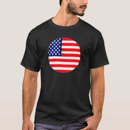 Camiseta Círculo de la bandera de Estados Unidos Tdhe MUSEU