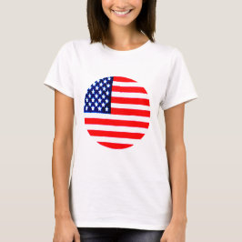 Camiseta Círculo de la bandera de Estados Unidos Tdhe MUSEU