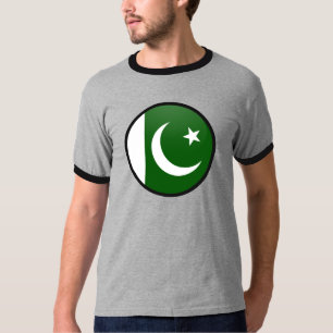 Camiseta Círculo de la bandera de la calidad de Paquistán