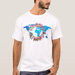 Camiseta Círculo de la bandera del pueblo continental