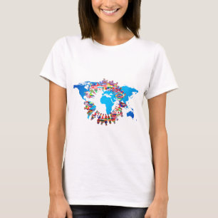 Camiseta Círculo de la bandera del pueblo continental
