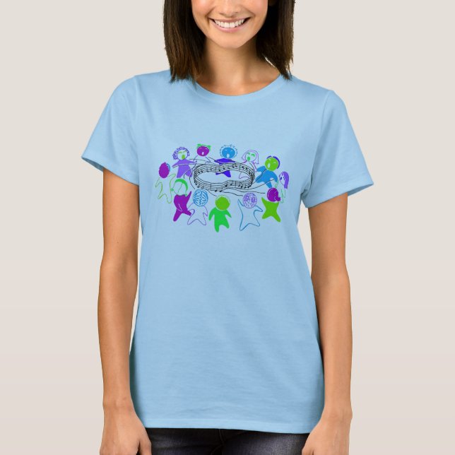 Camiseta Círculo de la canción (color) (Anverso)