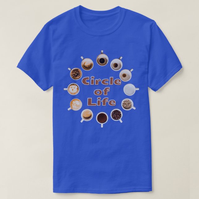 Camiseta Círculo de la Copa de Coffee Mug (Diseño del anverso)