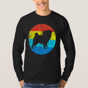 Camiseta Círculo de la silueta de la raza de perro de pug r