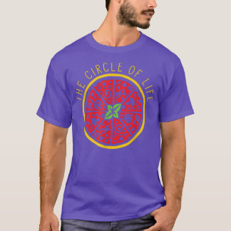 Camiseta Círculo De La Vida Divertido Pizza Chiste De Comid