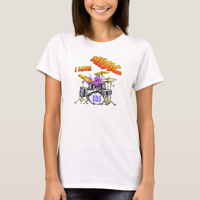 Camiseta Círculo de las mujeres del pulpo musical (Anverso)