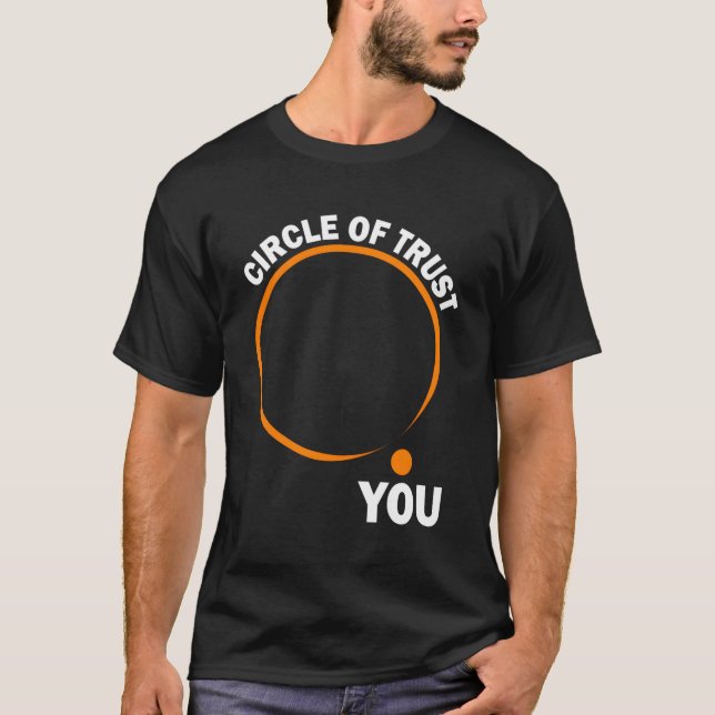 Camiseta Círculo De Lema Gracioso De Confianza (Anverso)