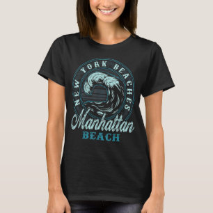 Camiseta Circulo de Olas Retro de Manhattan Beach