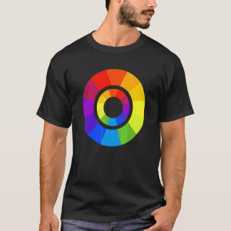 Camiseta Círculo de paleta de color pintura diseñador profe