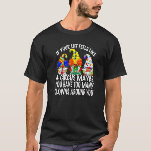 Camiseta Círculo De Payasos Con Temas De Circo Para Mujeres