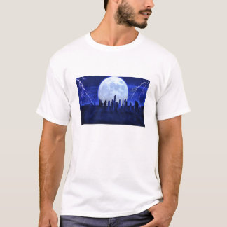 Camiseta círculo de piedra del relámpago