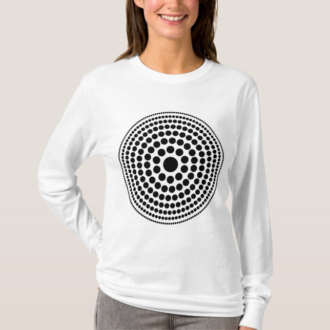 Camiseta Círculo de semitono 01 (Anverso)