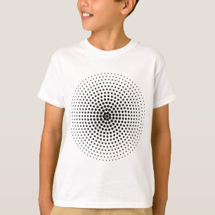 Camiseta Círculo de semitono 03 - Negro