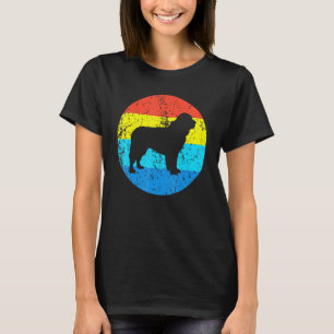 Camiseta Círculo de silueta de raza de perro de Terranova r
