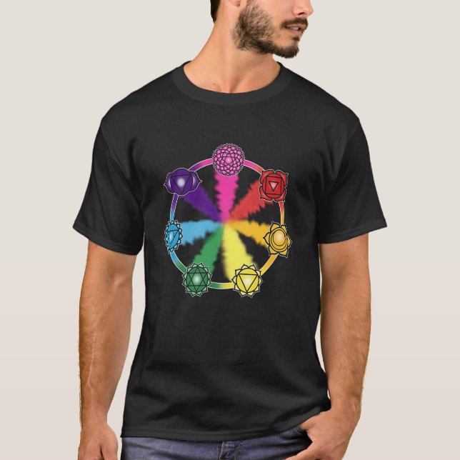 Camiseta Círculo de símbolos chakra (Anverso)