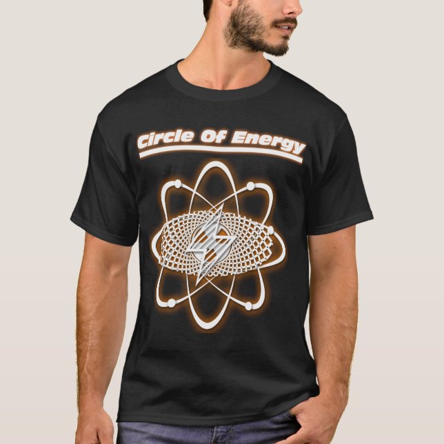 Camiseta Círculo de tee de los hombres de energía (Anverso)
