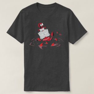 Camiseta círculo de tiburones maydaze
