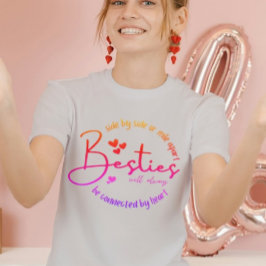 Camiseta Círculo de tipografía de amistad