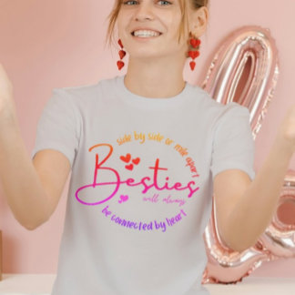 Camiseta Círculo de tipografía de amistad