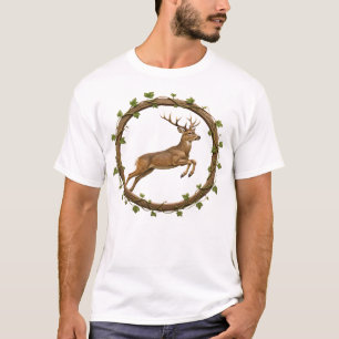 Camiseta Círculo de Vid Jumping Deer