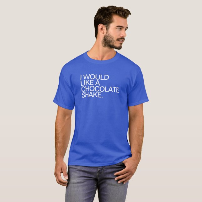 Camiseta Círculo de Weiner de la sacudida de chocolate de (Anverso completo)
