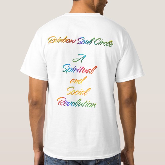 Camiseta Círculo del Alma Arcoíris (Reverso)