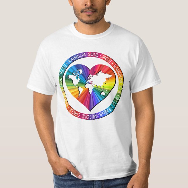Camiseta Círculo del Alma Arcoíris (Anverso)