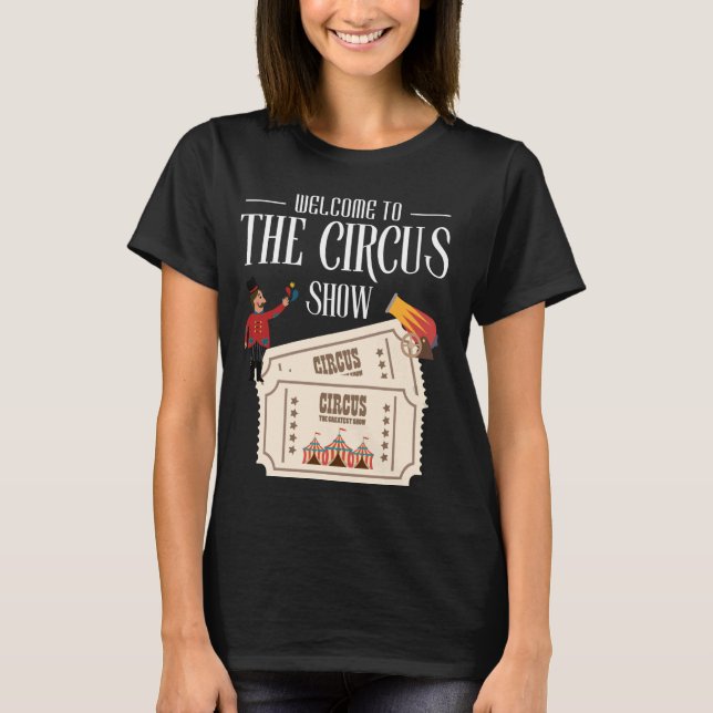 Camiseta Círculo del equipo de carnaval Fiesta de cumpleaño (Anverso)