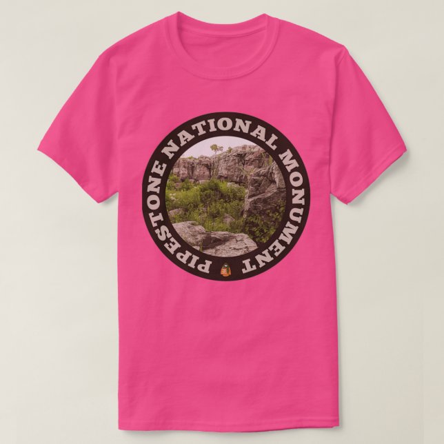 Camiseta Círculo del Monumento Nacional de Pipestone (Diseño del anverso)