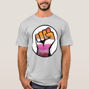 Camiseta Círculo del Puño del Orgullo Lésbico