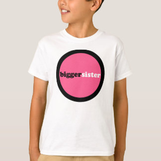 Camiseta Círculo del rosa de una hermana más grande