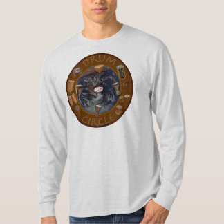Camiseta círculo del tambor del mundo