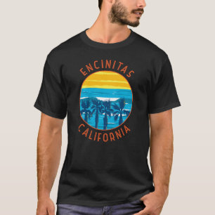 Camiseta Círculo en problemas retro de Encinitas California