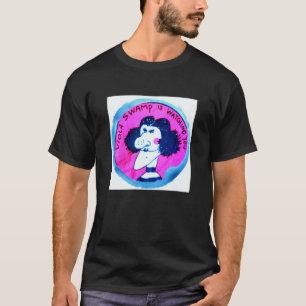 Camiseta Círculo estético de la ciénaga de la viola de los