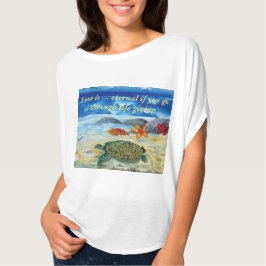 Camiseta Círculo flojo de Bella+Canvas para mujeres, blanco