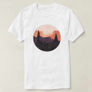 Camiseta Círculo Floral de Bosque Árbol Amante del Bosque Á