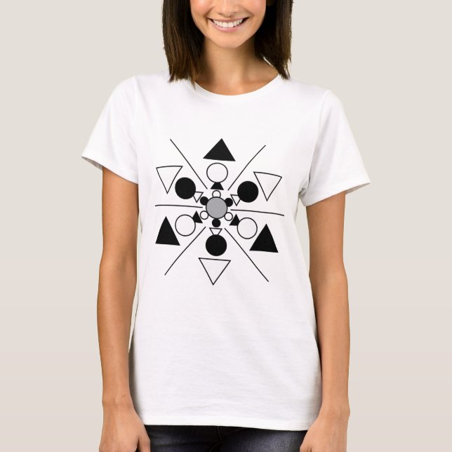 Camiseta Círculo geométrico geométrico (Anverso)