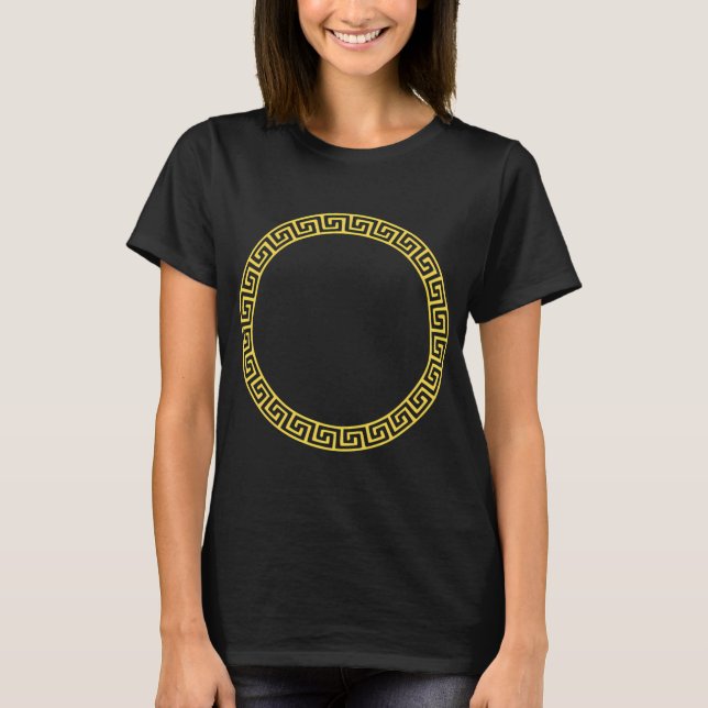 Camiseta círculo infinito dorado (Anverso)