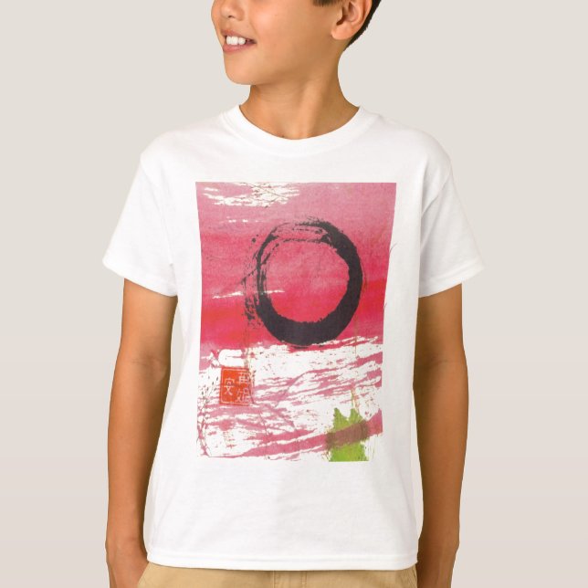 Camiseta Círculo magenta del zen (Anverso)