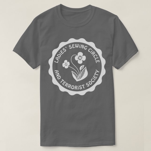 Camiseta Círculo masticador de damas y tee de la sociedad t (Diseño del anverso)