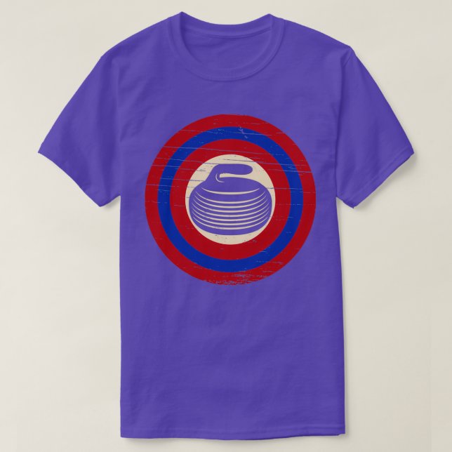 Camiseta Círculo molesto de piedra curling (Diseño del anverso)