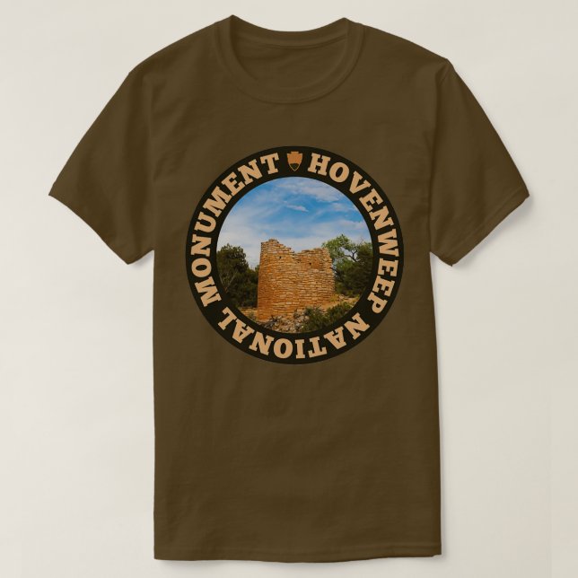 Camiseta Círculo nacional del Monumento a Hovenweep  (Diseño del anverso)