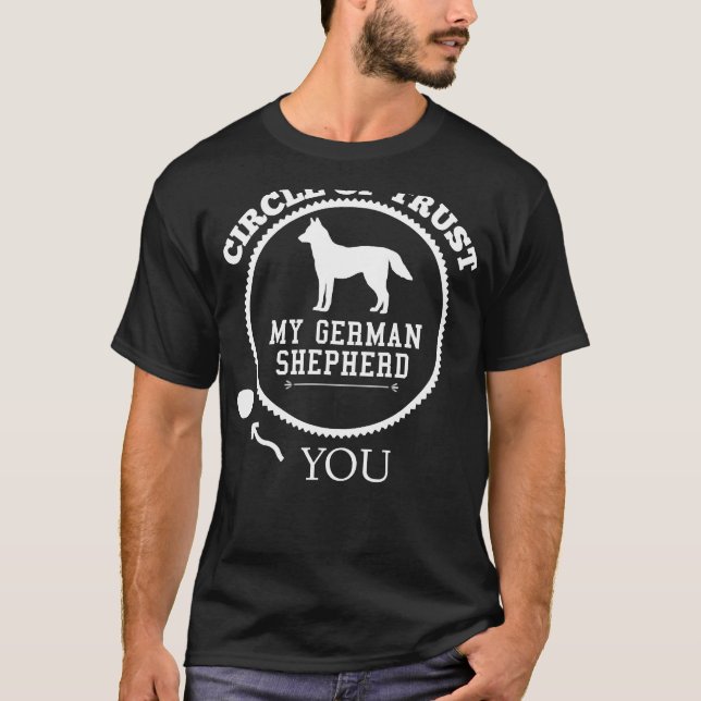 Camiseta Círculo Pastor Alemán De Confianza (Anverso)