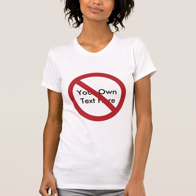 Camiseta Círculo personalizado con barra diagonal (Anverso)
