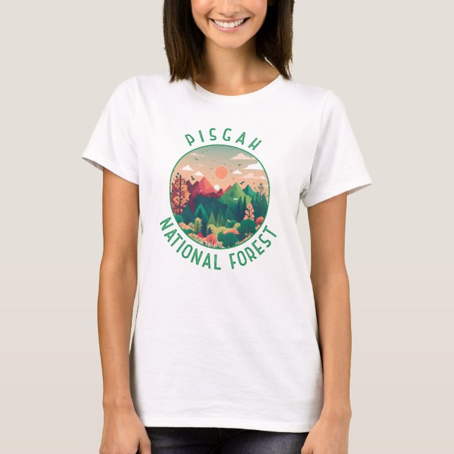 Camiseta Círculo perturbado del bosque nacional de Pisgah (Anverso)