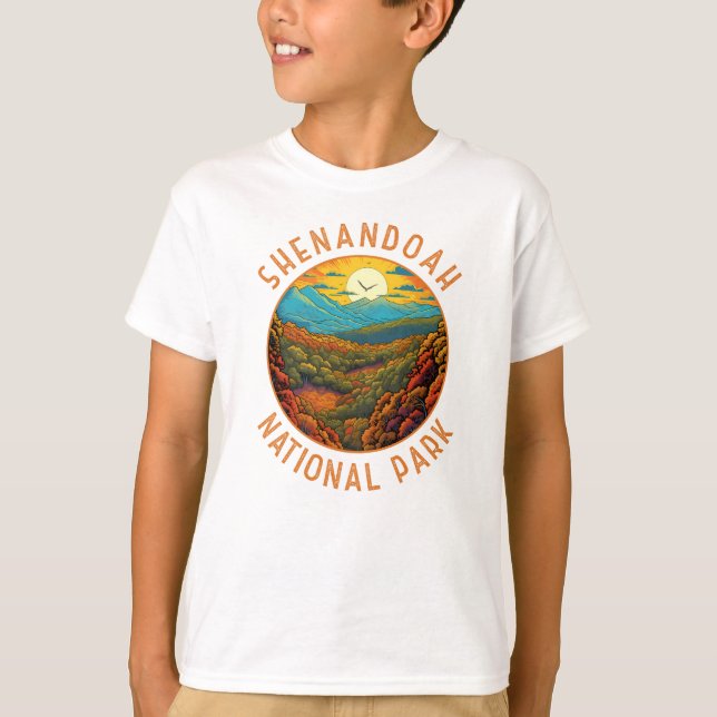 Camiseta Circulo perturbado del Parque Nacional Shenandoah (Anverso)