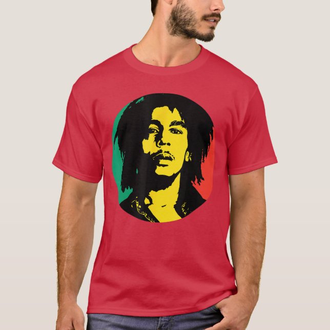 Camiseta Círculo Rasta de Bob Marley regalo chico (Anverso)